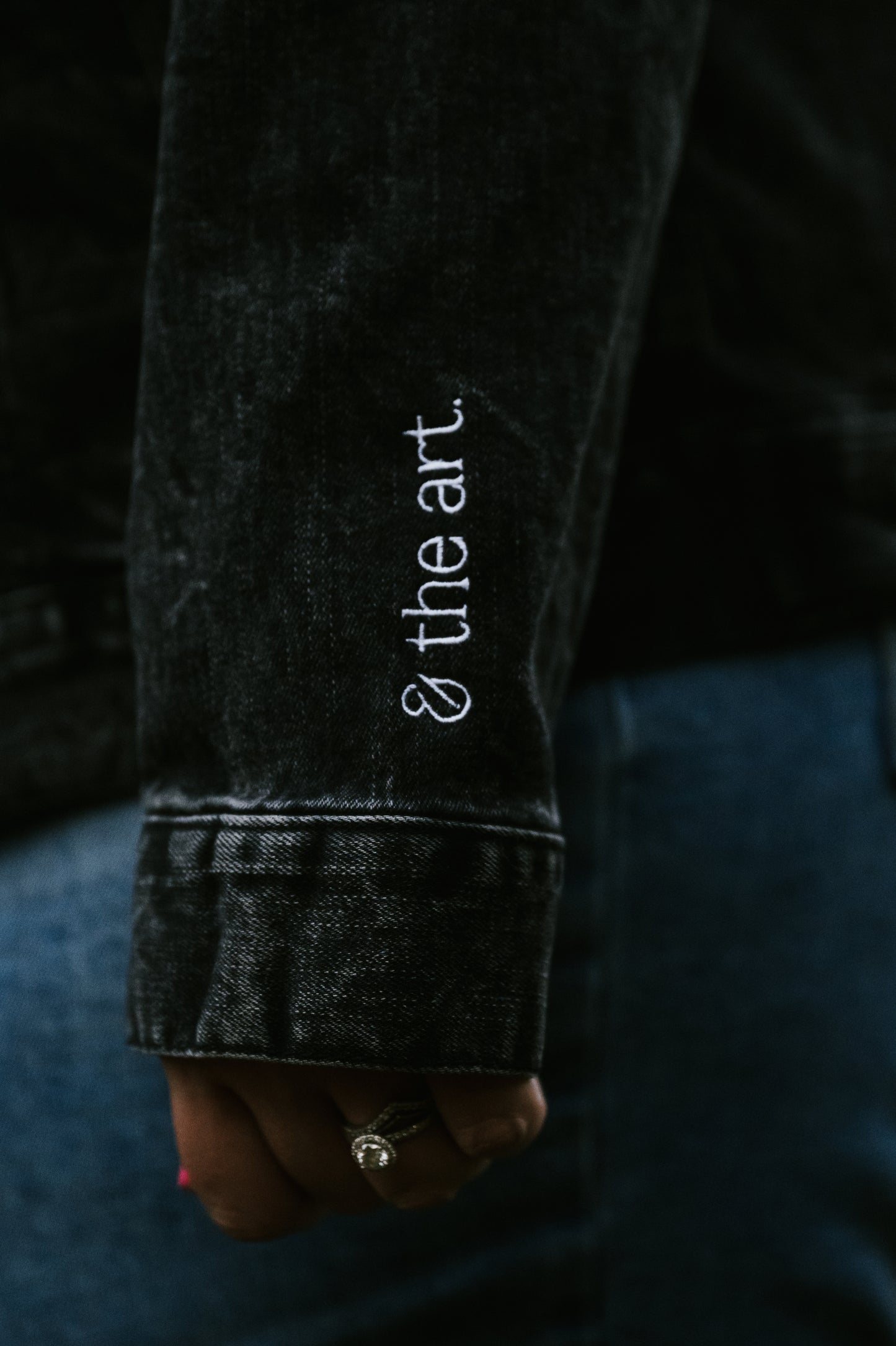 The Artist and The Art - Black Denim Jacket (Unisex)