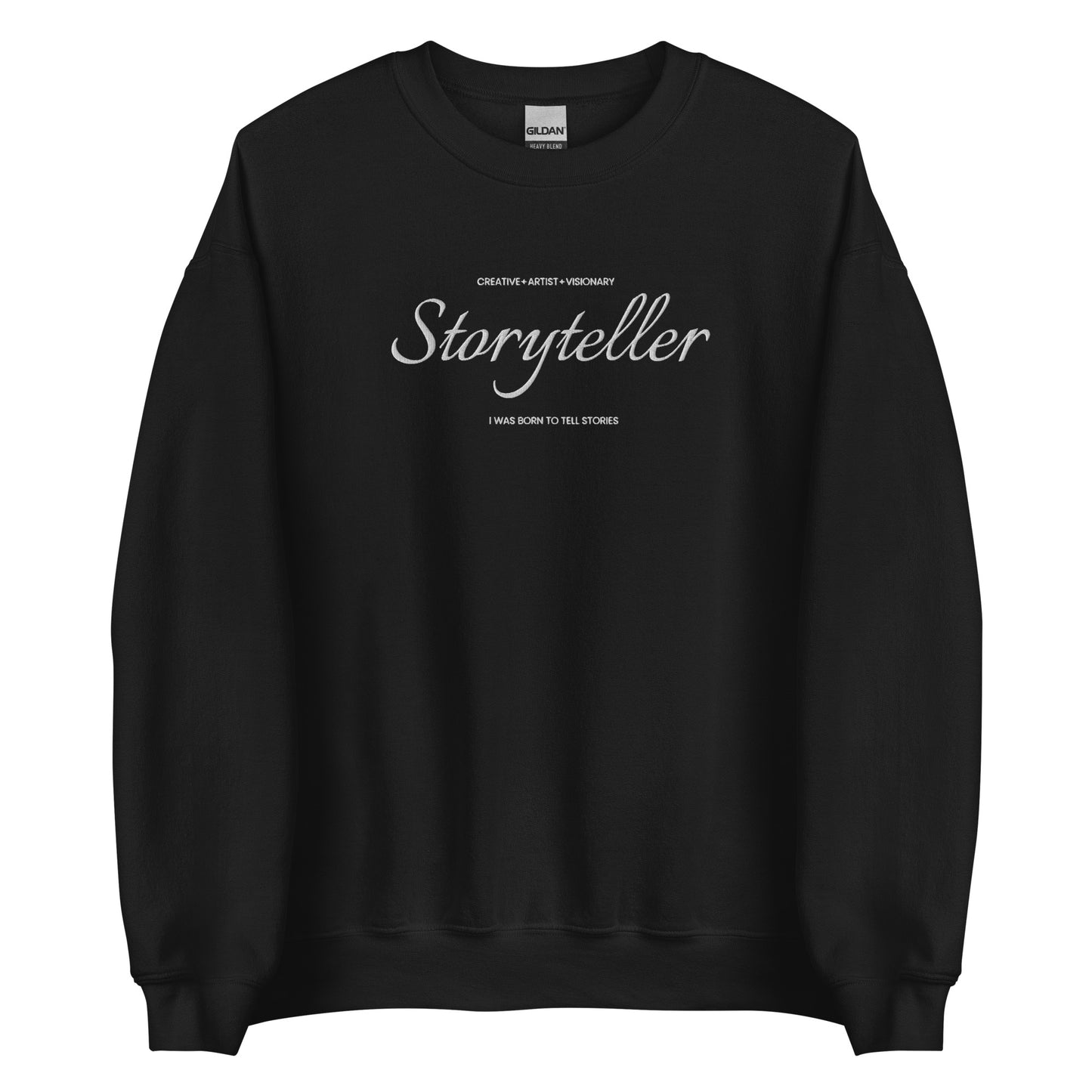 Born to Tell Stories Embroidered Crewneck (Unisex)