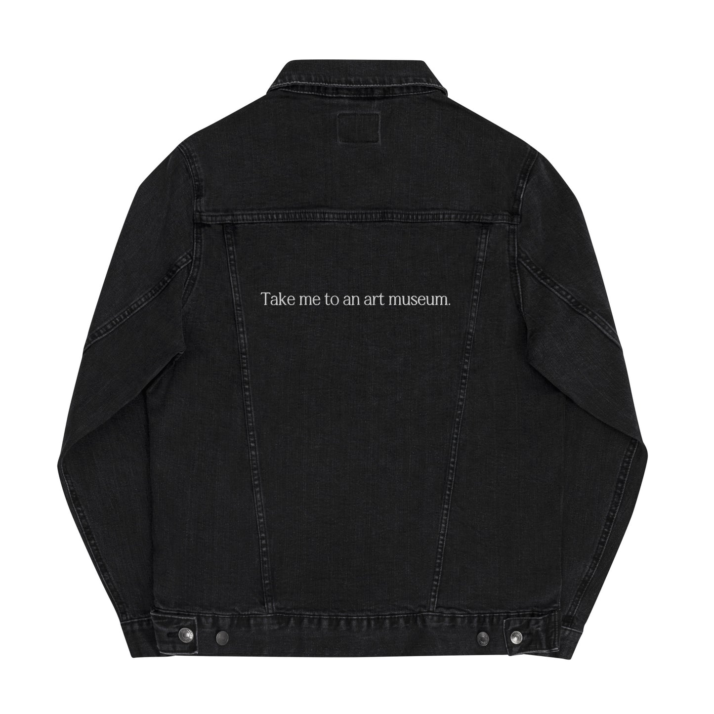 The Artist and The Art - Black Denim Jacket (Unisex)